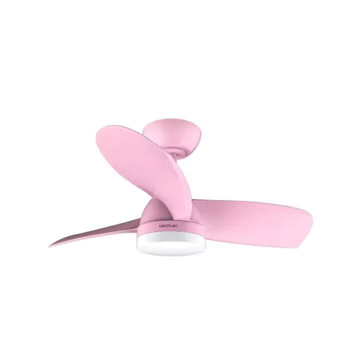 CECOTEC 08468 Ventilador de Techo Rosa con Motor DC, Luz LED y Control Remoto - EnergySilence Aero - 1