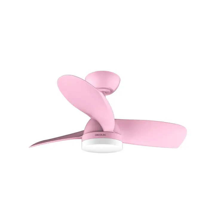 CECOTEC 08468 Ventilador de Techo Rosa con Motor DC, Luz LED y Control Remoto - EnergySilence Aero - 1