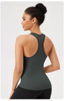 Chaleco De Yoga Para Mujer Deporte Sin Mangas Camiseta De Entrenamiento Fitness Running Outdoor Chaleco Deportivo Ajustable - details 20