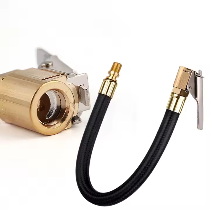 Adaptador De Tubo De Inflado De Neumáticos Para Bicicleta Y Coche 10/20/40/60cm Con Cerradura De Bloqueo Para Bomba De Aire Inflable Moto Auto - 1