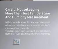 Xiaomi DUKA Atuman Estación Meteorológica Digital LCD Medidor De Temperatura Y Humedad Con Reloj Para Interior Hogar - details 10