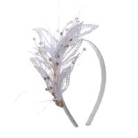 Corona De Crystals Para Novia Adornos De Cabello De Boda Con Perlas Y Plumas Aro De Pelo Para Mujeres Accesorios De Vestido - details 11