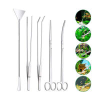 Juego De Herramientas Para Acuario Aquascaping Tijeras Y Pinzas De Acero Inoxidable Para Mantenimiento De Plantas Acuáticas - details 2