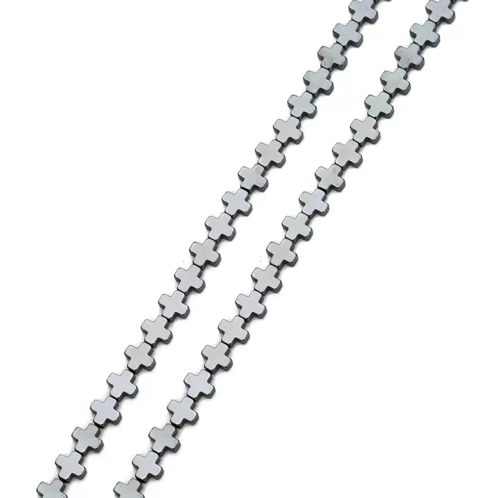 Cuentas De Hematita Natural 4-12mm En Forma De Cruz Para La Creación De Joyas DIY Pulseras Collares Encantos Accesorios Hechos a Mano - 1