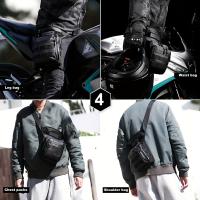 Bolsa De Pierna Para Motocicleta Impermeable Para Hombres Y Mujeres Bolsa De Cintura Casual Para Ciclismo Viajes Escalada Al Aire Libre Con Material EVA Y Poliéster - details 3