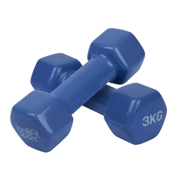 STARLEY-Juego de 2 Mancuernas Recubiertas de Vinilo Antigolpes, Disponibles de 2kg,3kg,con Diseño Hexagonal Anti-Rodadura, Ergonómicas, Pesas para Entrenamiento de Fuerza y Fitness, Gimnasio en Casa - 1
