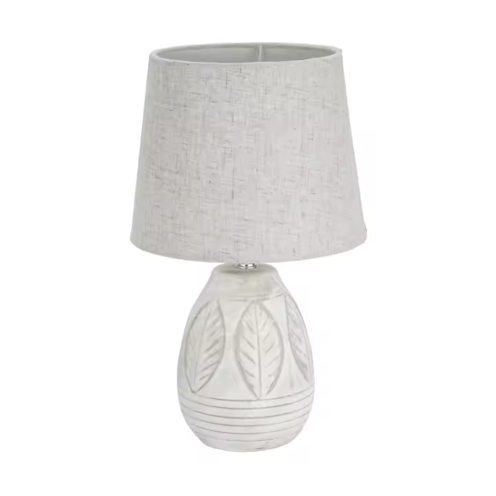 Lámpara de mesa Versa Brasilia Lino Cerámica 40 W 20 x 31 cm - 1