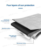 BLALION Cubierta De Escarcha Para Parabrisas De Coche Protección Invernal Anticongelante Para Ventana Delantera Universal Para Sedán SUV Hatchback Con Agujero Para Cámara De Dashboard - details 6