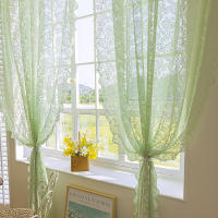 Cortina De Encaje Blanca Con Bordado Floral Transparente Para Sala De Estar Decoración De Ventanas Y Puertas Estilo Romántico Y Lindo - details 13