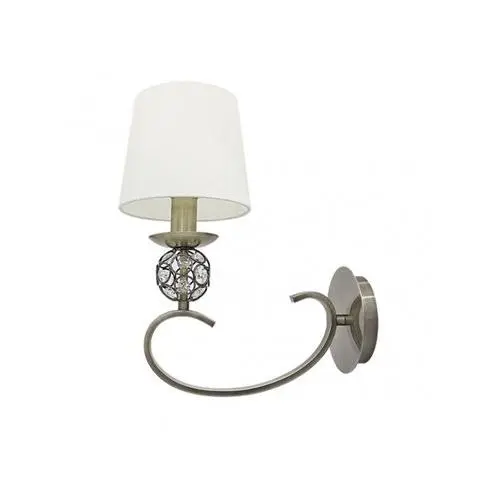 FABRILAMP Aplique de Pared Ordoñez 1xe14 Cuero Pantalla Beige 34x15x25 Cm - Elegante Diseño - 1