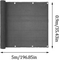 Privacy Screen for Balcony - Balcony Privacy Screen with Eyelets, Cable Ties and Cords, Anti UV Waterproof and Resistant Privacy Screen for Balcony Garden Terrace - 0.9x5m - details 0