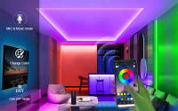 Tira De Luz LED RGB Decorativa 5M-20M Control Remoto Wifi App Voz Musica 12v 5050 18LEDs/m Juego Dormitorio Ambiente Para Tuya Alexa - details 3