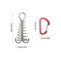 4pcs Hebilla De Anzuelo Para Tenda Accesorios De Camping Al Aire Libre Octopus Cuerda De Viento Fijación De Madera Agujero Con Resorte - details 1