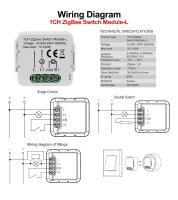 Interruptor Inteligente De Luz Girier Tuya ZigBee 3.0 Sin Cable Neutro Requiere Trabaja Con Alexa Google Home Soporte 2 Modos De Control - details 13