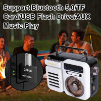 Altavoz Bluetooth Portátil Con Radio De Emergencia FM AM WB Solar Hand Crank TF Card Music Players Linterna Lámpara De Lectura SOS Alarme - details 1