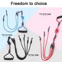 Correa De Nylon Para Dos Cabezas De Perro Dual 2 Maneras Correa De Manos Juntas Para Caminar Con Dos Perros Correa De Collarín Para Animales De Estimulación Física - details 4