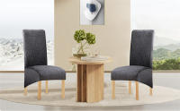Cubierta De Silla Elástica Engrosada En Color Sólido Anti Suciedad Estilo Simple Protección Para Silla De Comedor Hotel Banquete Hogar - details 10