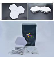 Lámpara De Pared LED Hexagonal Con Interruptor Táctil Smart Home Para Dormitorio Y Sala De Estar Luz Nocturna Cuantum AC 110 220V - details 12