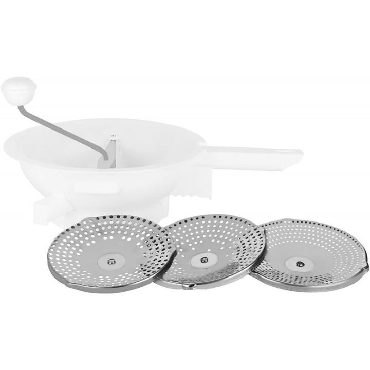 Lacor Passapure In Acciaio Inox Da 18 Cm - Con 3 Dischi Per Pure, Zuppe E Passati, Utensile Da Cucina Professionale
