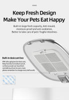 ROJECO 4L Dispensador De Alimentos Para Mascotas Automático Con Botón Control Inteligente Para Gatos Y Perros Alimentos Secos - details 5