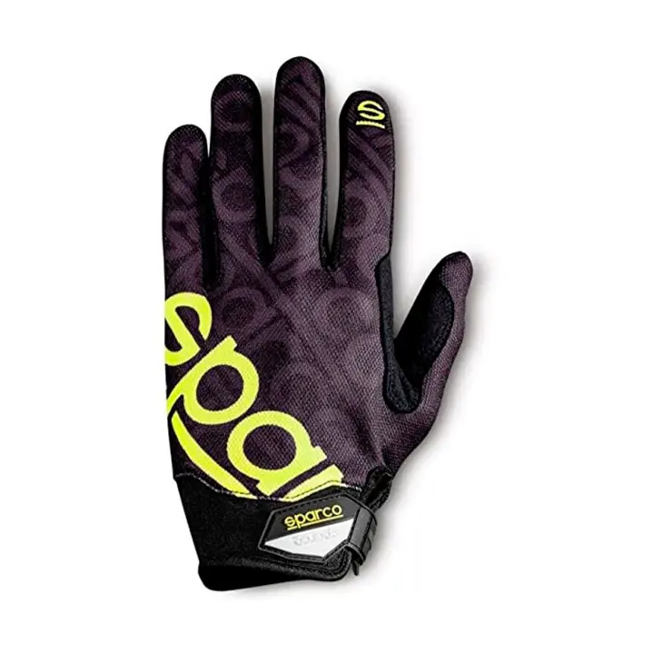 GUANTES SPARCO MECA 3 TALLA M NEGRO/AMARILLO - 1