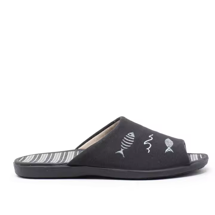 Zapatillas de estar por casa hombre GARZON 6983.127 ANT PALA OLAS ANTRACITA 35886 25V - 1