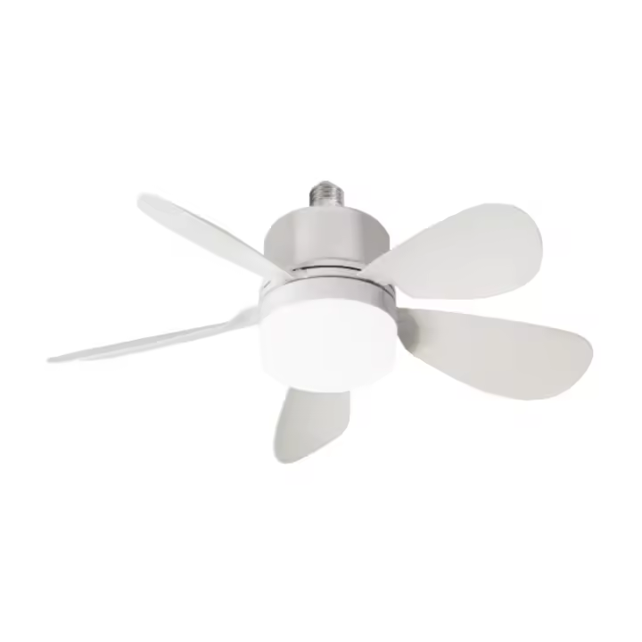 Bombilla Ventilador de techo Mini E27 30W  3 tonos de luz  con mando a distancia /LF-M42-V3CCT - 1