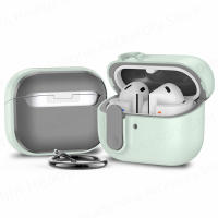 Funda Gruesa Gris Peluche Para Galaxy Buds 3 / Buds3 pro Con Llavero Antipérdida Y Anti Caída Material De Plástico Nueva 2024 - details 12