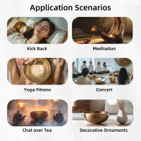 Mini Cuenco Cantante Miwayer Nepal Hecho a Mano Tibeto Budista Para Meditación Yoga Alivio Del Estrés Religioso Suministros 1.5-3.5 Pulgadas De Diámetro - details 8
