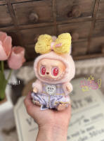 Muñeca De Vinilo Labubu 2.0 Sentada 15cm Ropa De Cumpleaños Regalo Para Princesa Macaroon 17cm Juguete Para Adolescentes Masculinos Y Femeninos - details 8