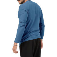 Camiseta de manga larga con cuello redondo de otoño para hombre, jersey holgado, camiseta informal de manga larga para hombre - details 36