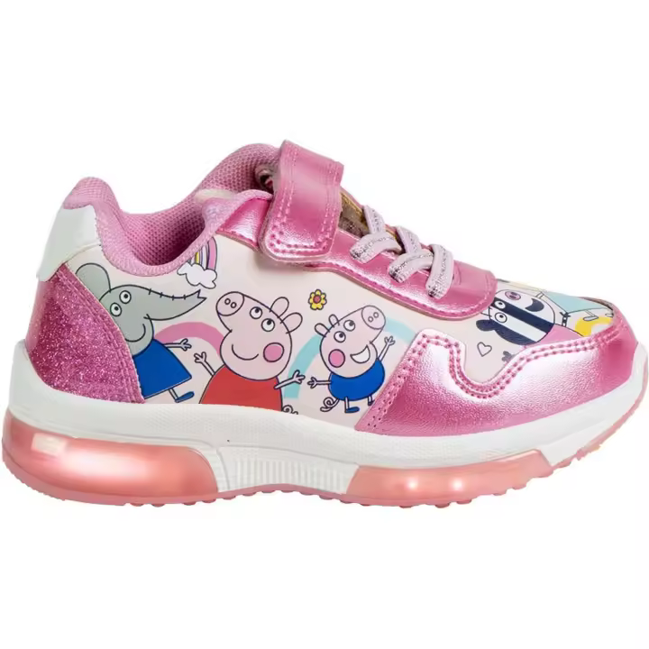 CERDÁ LIFE'S LITTLE MOMENTS - Zapatillas con suela de PVC con luces para niños con licencia oficial, cómodas y resistentes - Zapatillas de Peppa Pig para niños con diseño único - 1