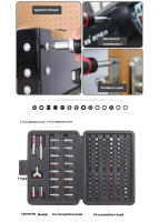 Set De 100 Piezas De Puntas De Destornillador PROSTORMER En Cromo Vanadio CR-V Herramienta De Reparación Hexagonal Phillips Tri-Arbolillo Kit De Herramientas Manuales Magnético - details 2