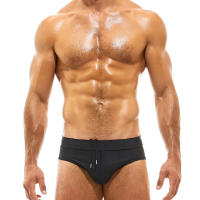 Bikini De Natación Para Hombre Sexy Translúcido Con Cordón Cintura Baja De Talla Baja De Encaje Hueco Marca Surf Monóculo - details 4