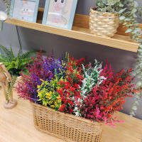 12PCS Plantas Artificiales De Lavanda Para Boda Decoración De Vaso De Navidad Arbolito De Pino Exterior Jardín Ventana Puerta - details 6