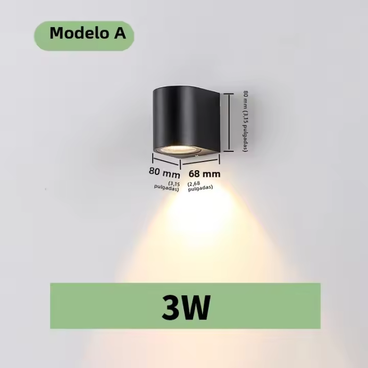 Lámpara De Sensor LED 3W 6W Blanco Frío Blanco Calido Neutro Material ABS Impermeable Alta Brillo Para Iluminación Diaria Dormitorio Comedor - 1