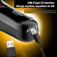 Cortador De Pelo Eléctrico Kemei KM1677 Para Hombres Con Base De Carga Máquina De Corte Profesional De Pelo Incluye 5 Piezas De Tamaño Diferente Tiempo De Carga Rápida Y Batería Duradera - details 3