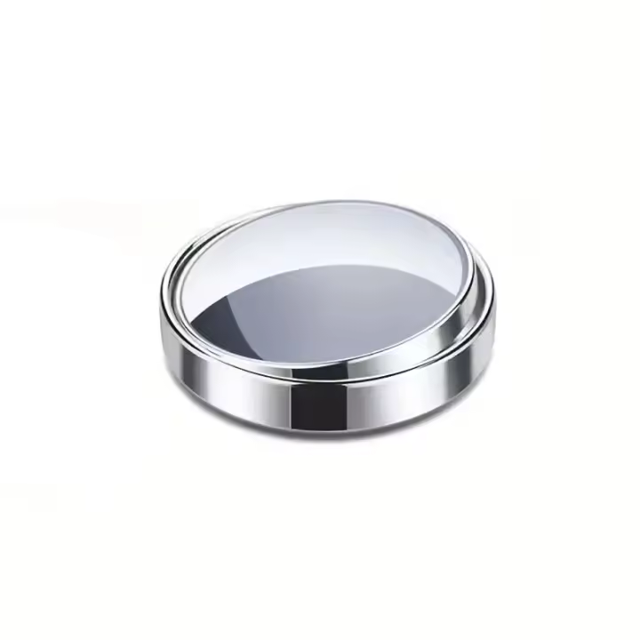 4Pcs Espejo Auxiliar De Retrovisor Para Coche Ángulo Amplio Convexo Ajustable 360° Marco Redondo Para Visión De Espalda - 1