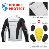 Chaqueta De Motocicleta Para Hombre Impermeable Con Pantalones De Motocross Equipamiento Protector De Moto Material Polyester Y Nylon - details 4