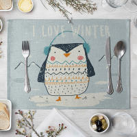 4pc/8pc Almohadillas De Comedor Para Niños Estilo Animal Lindo En Tela De Lino Y Algodón Mates De Mesa Ecológicos Para Festín Familiar - details 6