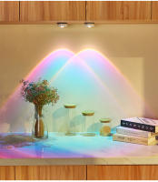 Lámpara De Noche Inalámbrica Proyector De Atardecer Luz LED Para Decoración De Hogar Cocina Armario Dormitorio Iluminación Redonda Con Batería Incluida - details 7