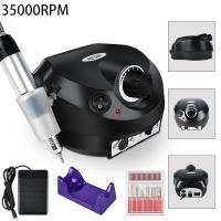 Set De Manicura Eléctrica Profesional 35000RPM Máquina De Taladro Para Uñas Con Polirreparador Portátil Para Salón De Belleza - details 2