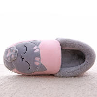 Zapatillas De Invierno Para Mujer Con Dibujos De Gato No Escolapadas Calientes Para El Interior De La Casa Zapatos De Piso - details 20