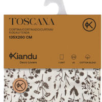 Cortina Anillas 135x260 Flor Marrón, Toscana - Kiandu - Atmosphera - details 2