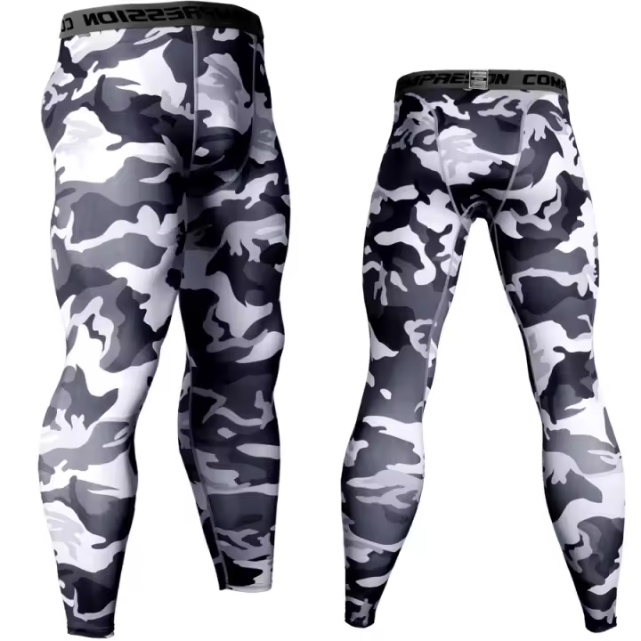 Nuevos Pantalones Compresión Para Hombre Entrenamiento Deportivo Tights Secado Rápido Ropa De Gimnasio Pantalones Para Correr Y Caminar - 1