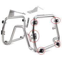 Universal Estuche Trasero De Motocicleta Base De Placa Accesorios Para Maletero Casco Bracket Espaciadores Fundas De Almohadilla Material De Aleación De Aluminio - details 0