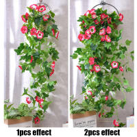 1PCS Flores Artificiales Colgantes En Seda Plantas Silvestres Para Decoración De Jardín Interior Exterior Decoración De Bodas Y Fiestas En Paredes Balcones - details 6