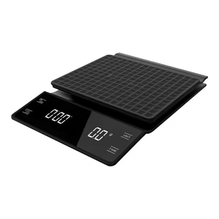 Báscula De Café Precisión Alta 3kg/0.1g Con Pantalla LCD Retroiluminada Y Timer Accesorios De Cocina Digital ABS+Silicona - 1