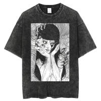 Camiseta Oversize Para Hombres Y Mujeres Con Gráficos De Cómic Thriller Kawakami Tomie Anime Top Tees Estilo Hip Hop Streetwear - details 15