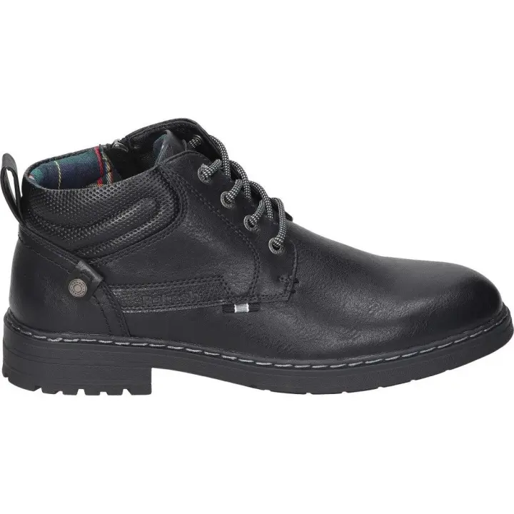 REFRESH | Botas Casual Refresh para Hombre – Botas Cómodas en Color Negro – Botines con Cordones – Estilo Casual – Cómodos y Ligeros – Versátiles – Combinables – Modelo 172155 - 1